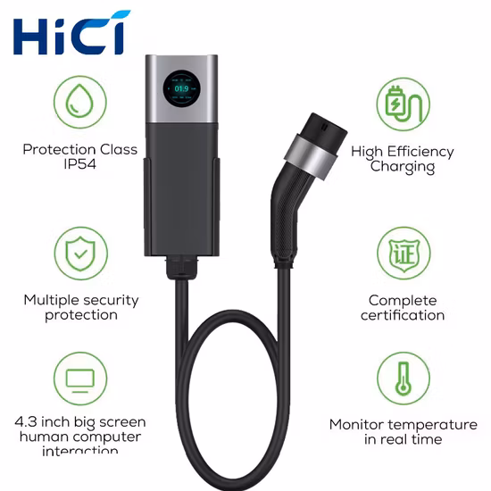 7kw 3,5kw 16A 32A SAE J1772 Type 1 voyant lumineux chargeurs de véhicule électrique de voiture portables chargeur EV